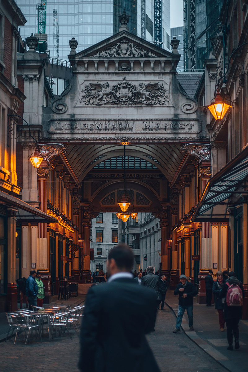 Leadenhall Market, London - Site of The Leaky Cauldron in the Early Harry Potter FilmsPicture